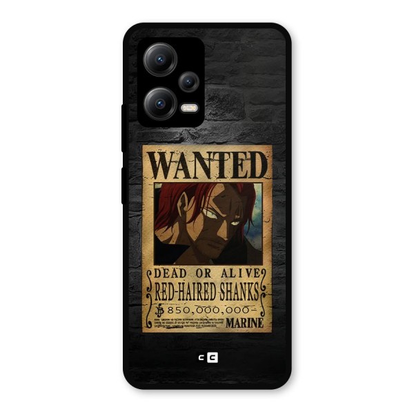 Shanks Wanted Metal Back Case for Poco X5