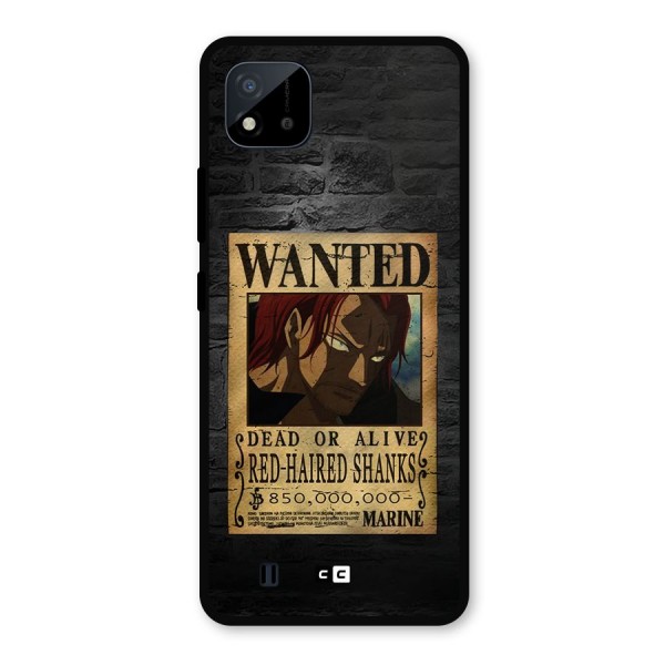 Shanks Wanted Metal Back Case for Realme C11 2021