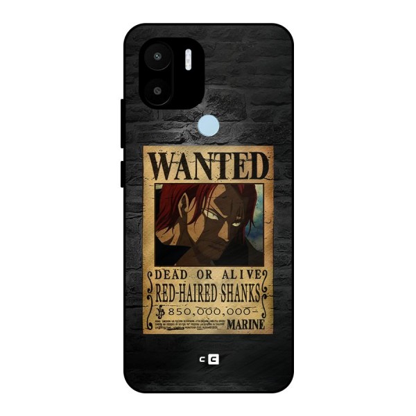 Shanks Wanted Metal Back Case for Redmi A2+