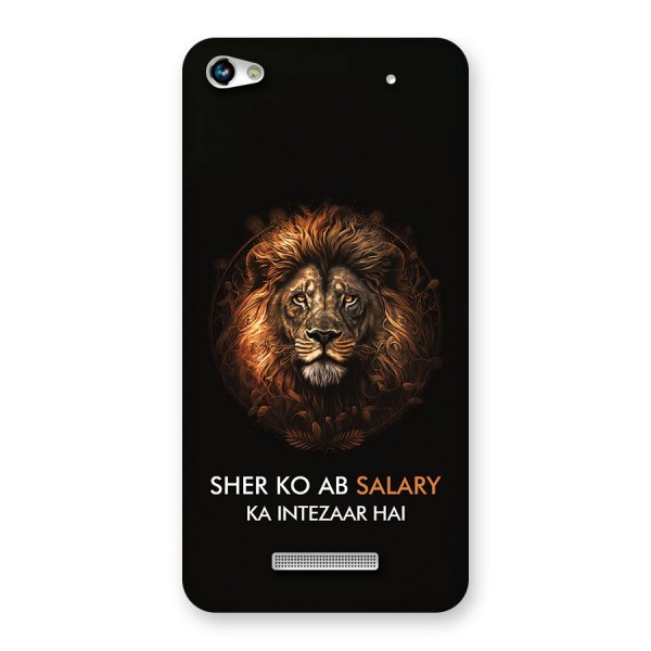 Sher On Salary Back Case for Canvas Hue 2 A316