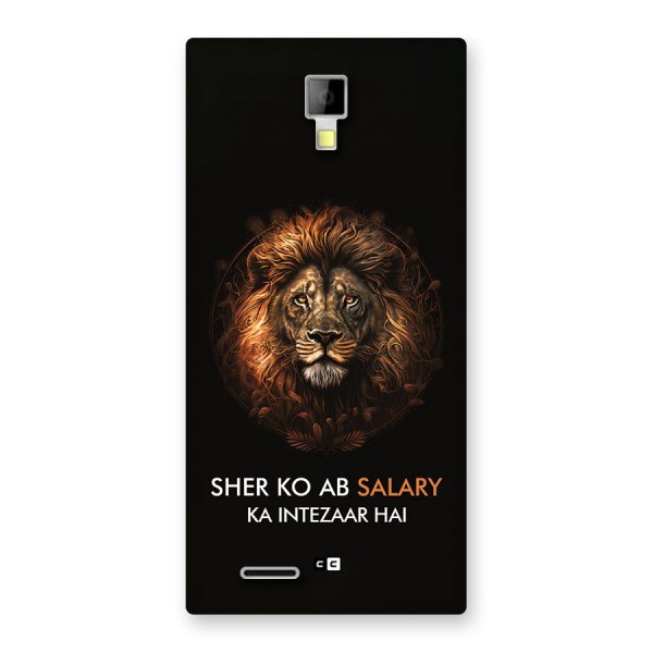 Sher On Salary Back Case for Canvas Xpress A99