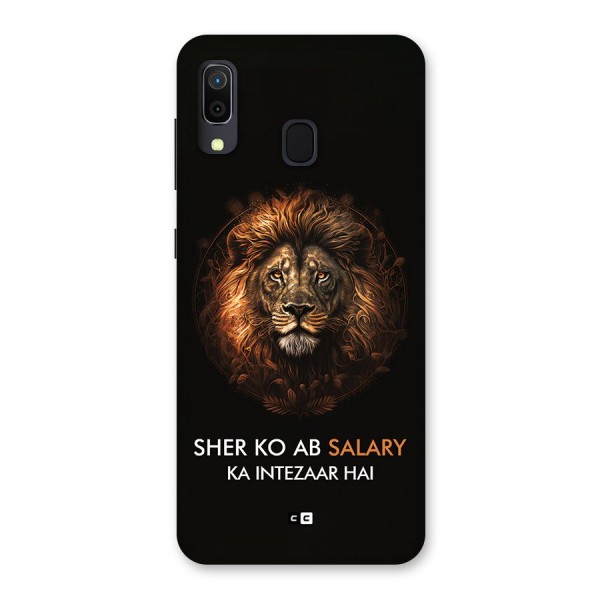 Sher On Salary Back Case for Galaxy A20