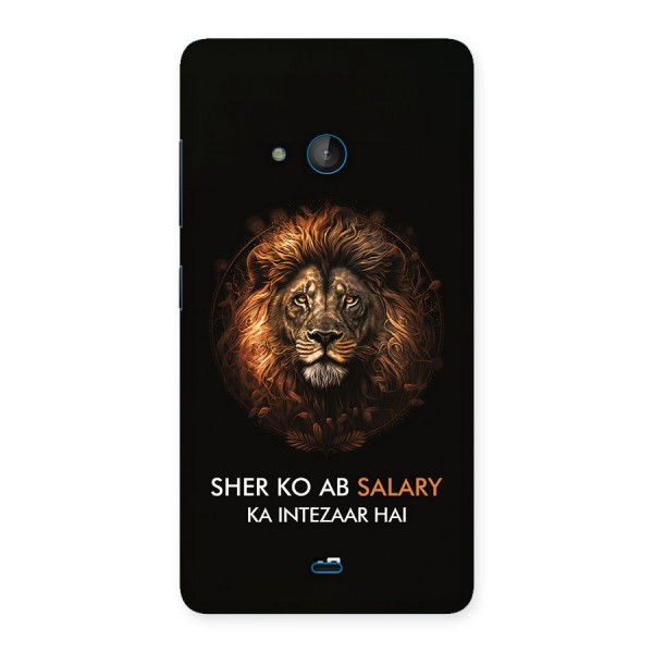 Sher On Salary Back Case for Lumia 540