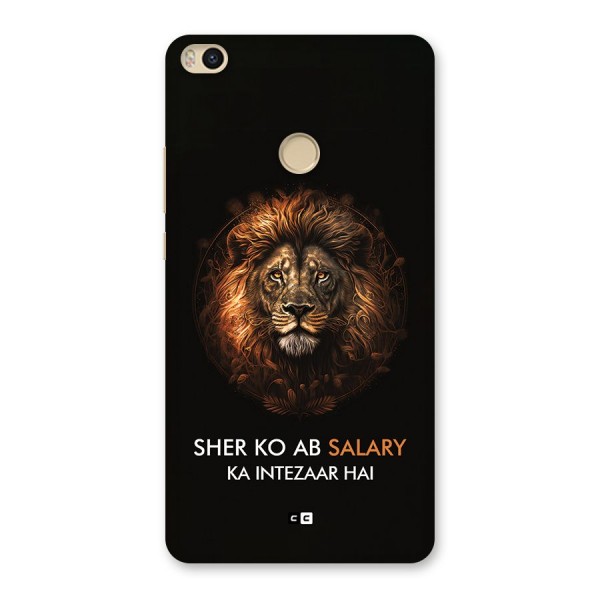 Sher On Salary Back Case for Mi Max 2