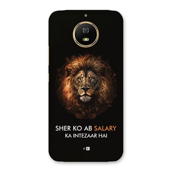 Sher On Salary Back Case for Moto G5s