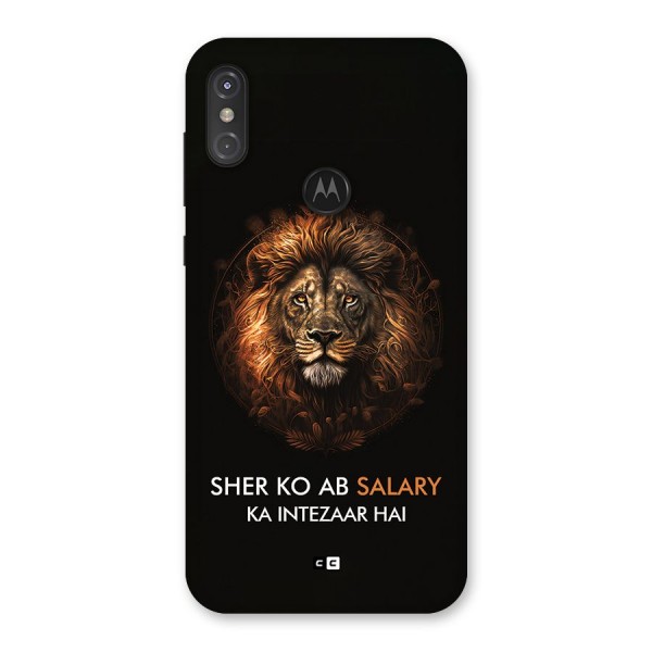 Sher On Salary Back Case for Motorola One Power