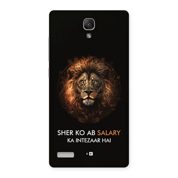 Sher On Salary Back Case for Redmi Note Prime