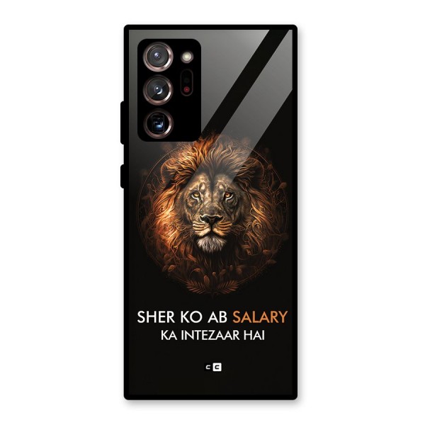 Sher On Salary Glass Back Case for Galaxy Note 20 Ultra 5G