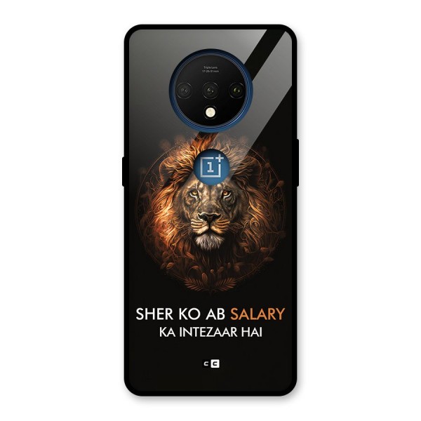 Sher On Salary Glass Back Case for OnePlus 7T