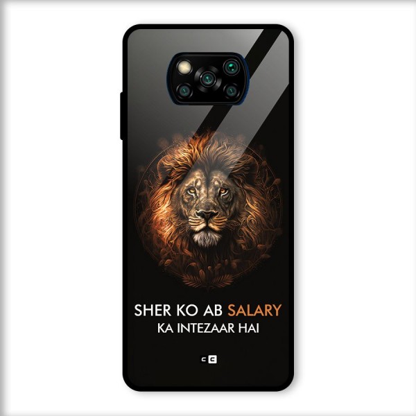 Sher On Salary Glass Back Case for Poco X3