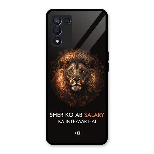 Sher On Salary Glass Back Case for Realme 9 5G Speed