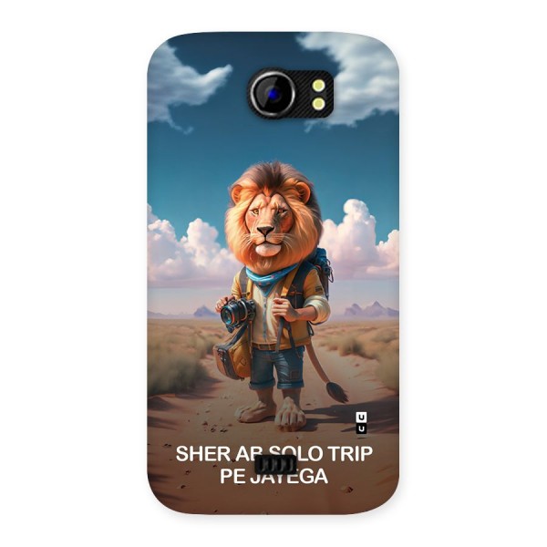 Sher Solo Trip Back Case for Canvas 2 A110