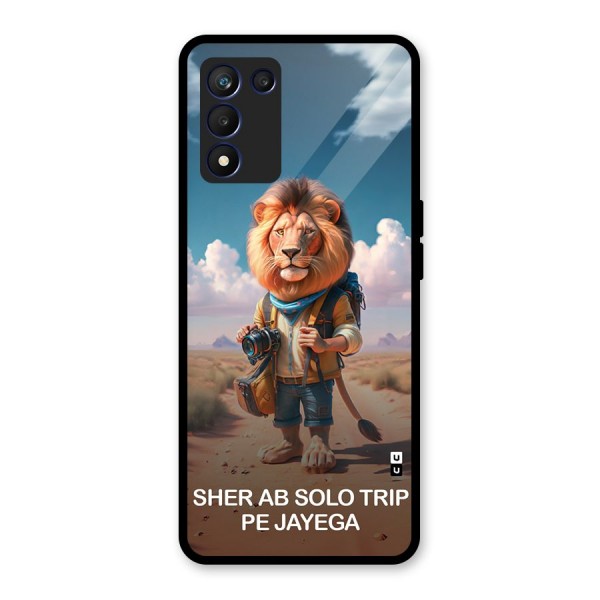 Sher Solo Trip Glass Back Case for Realme 9 5G Speed