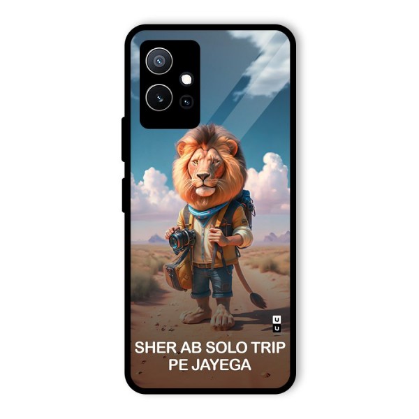 Sher Solo Trip Glass Back Case for Vivo T1 5G