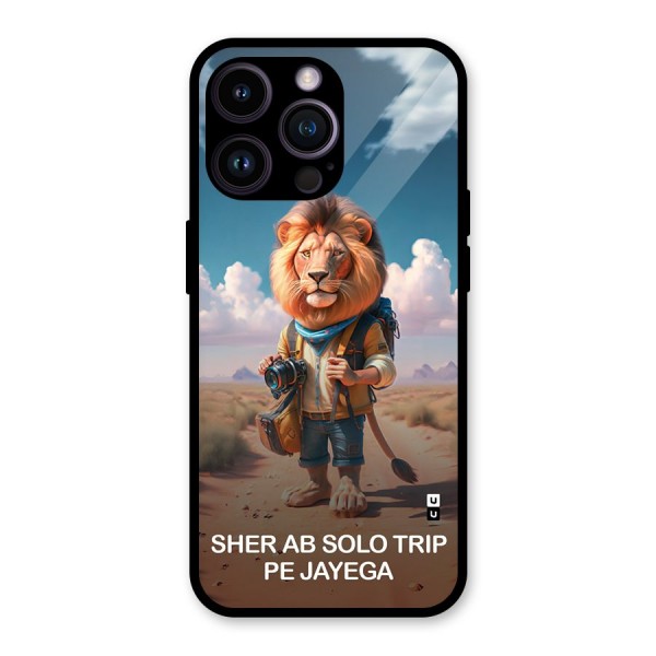 Sher Solo Trip Glass Back Case for iPhone 14 Pro Max