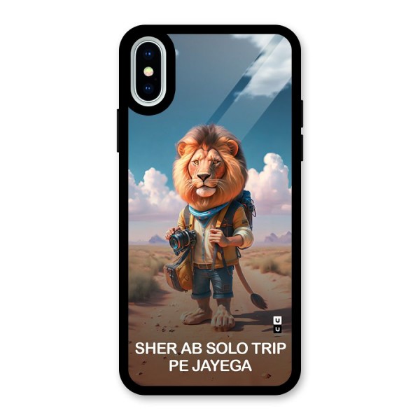 Sher Solo Trip Glass Back Case for iPhone X