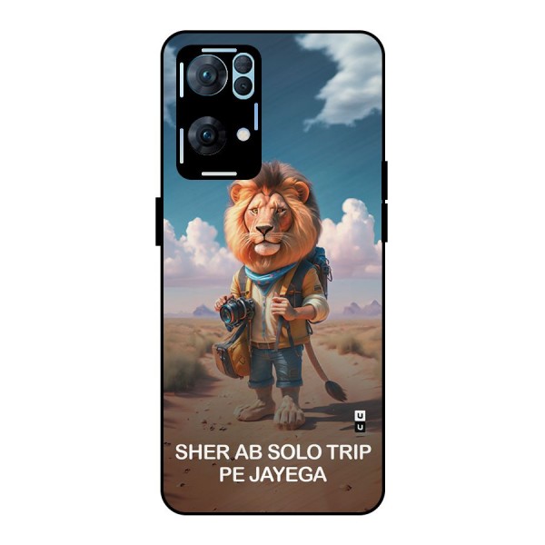 Sher Solo Trip Metal Back Case for Oppo Reno7 Pro 5G