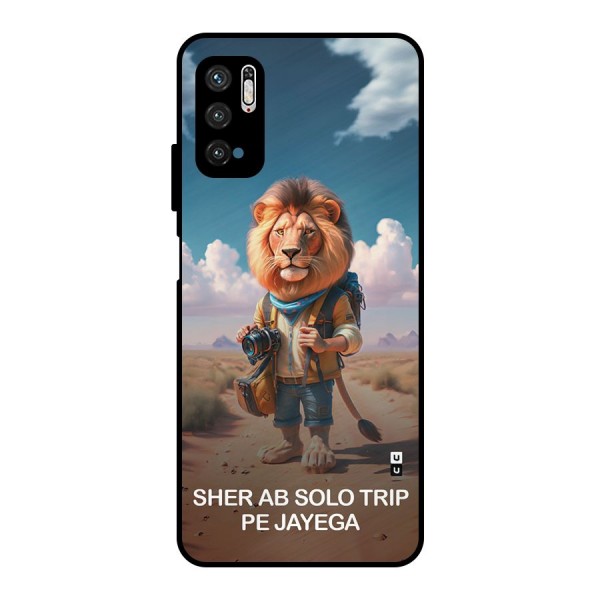 Sher Solo Trip Metal Back Case for Poco M3 Pro 5G
