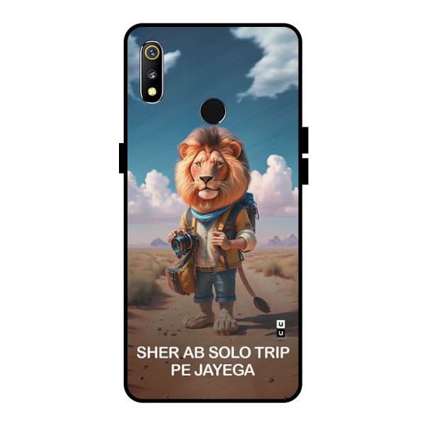 Sher Solo Trip Metal Back Case for Realme 3i