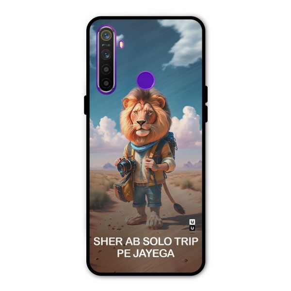 Sher Solo Trip Metal Back Case for Realme 5
