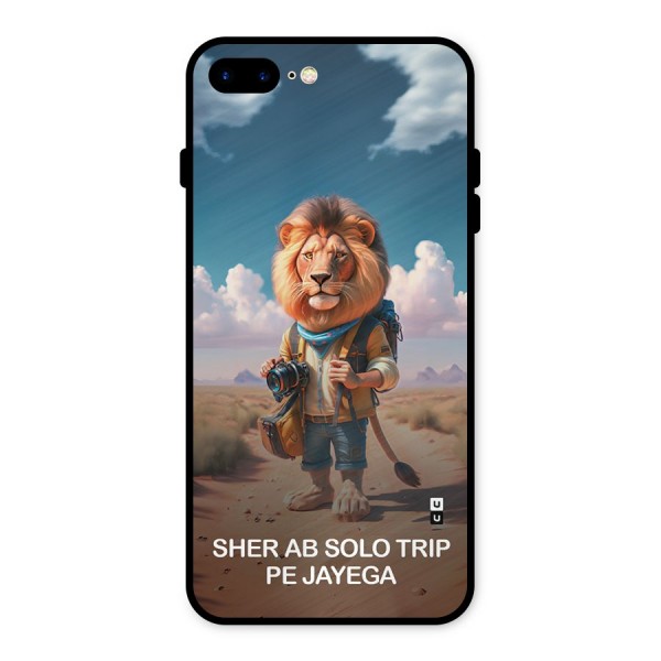 Sher Solo Trip Metal Back Case for iPhone 8 Plus