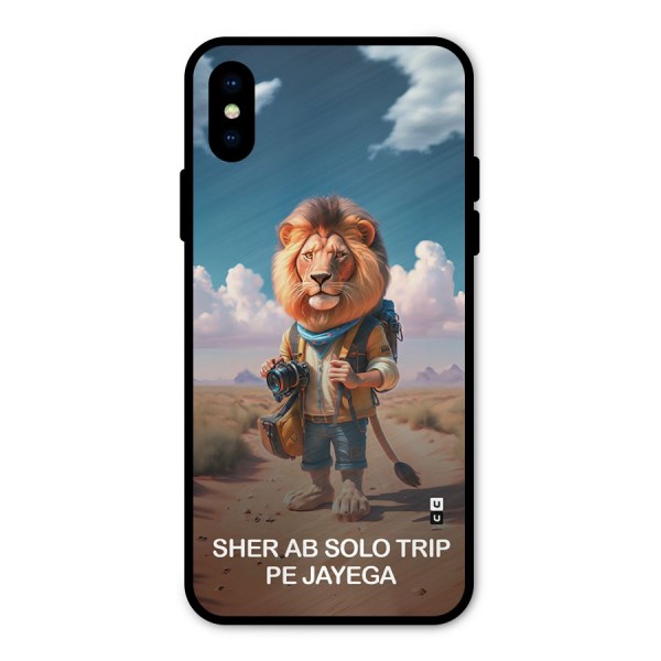 Sher Solo Trip Metal Back Case for iPhone X