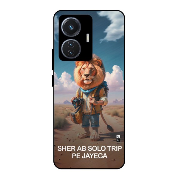 Sher Solo Trip Metal Back Case for iQOO Z6 44W