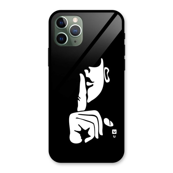 Shhh Art Glass Back Case for iPhone 11 Pro