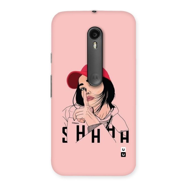 Shhhh Girl Back Case for Moto G3