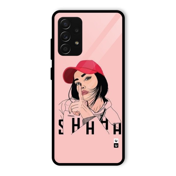 Shhhh Girl Glass Back Case for Galaxy A53 5G