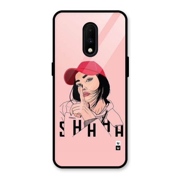 Shhhh Girl Glass Back Case for OnePlus 7