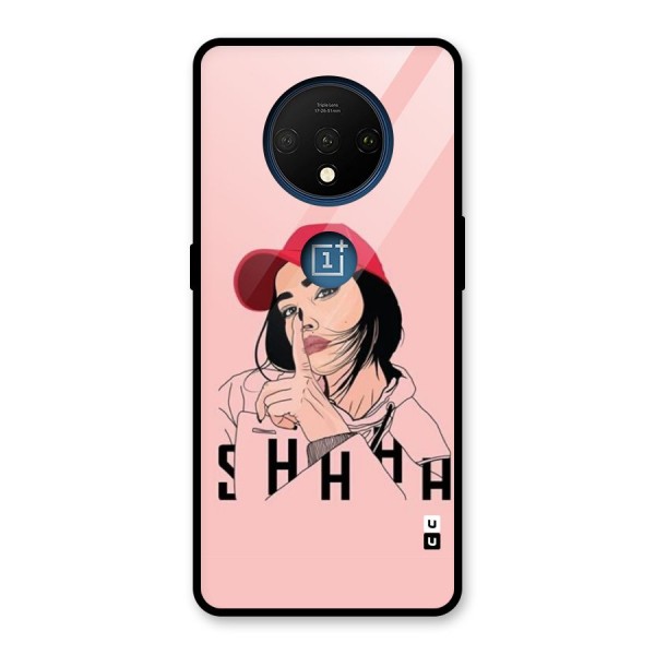 Shhhh Girl Glass Back Case for OnePlus 7T