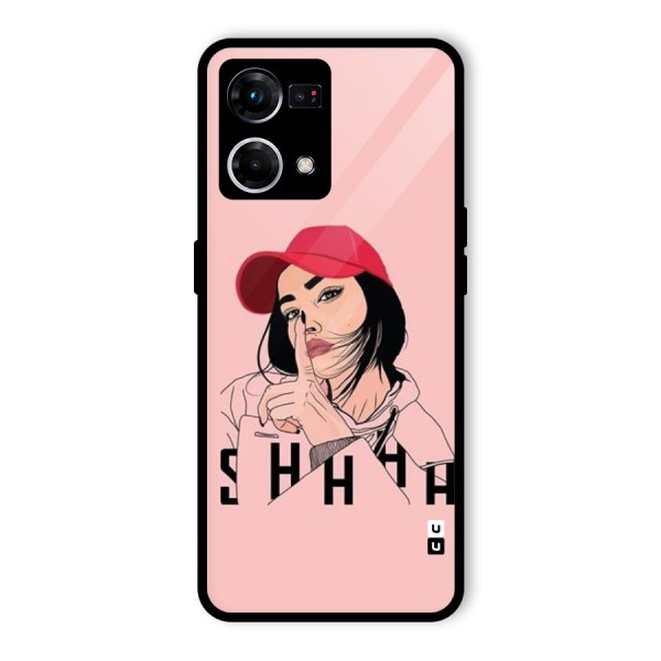 Shhhh Girl Glass Back Case for Oppo F21 Pro 4G