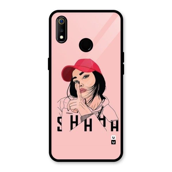 Shhhh Girl Glass Back Case for Realme 3