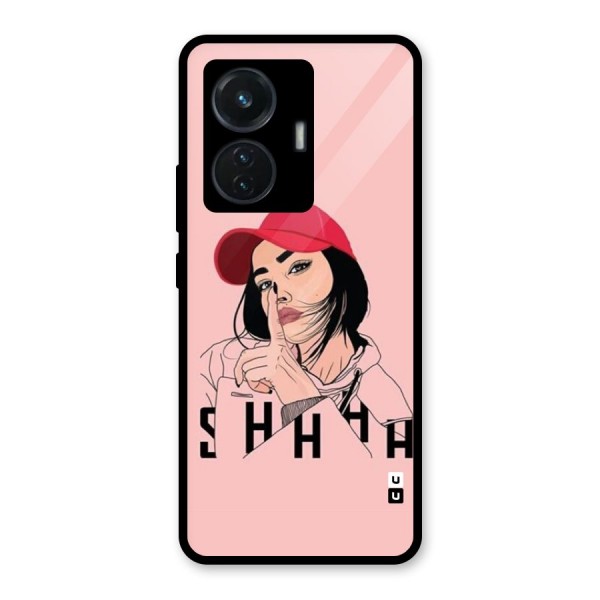 Shhhh Girl Glass Back Case for iQOO Z6 44W