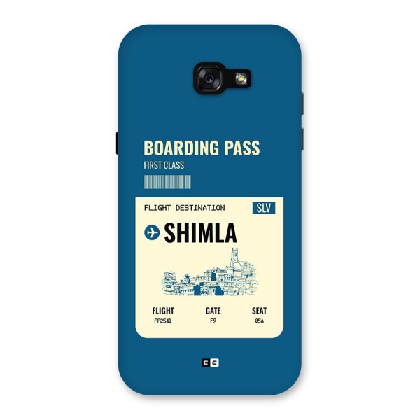 Shimla Boarding Pass Back Case for Galaxy A7 (2017)