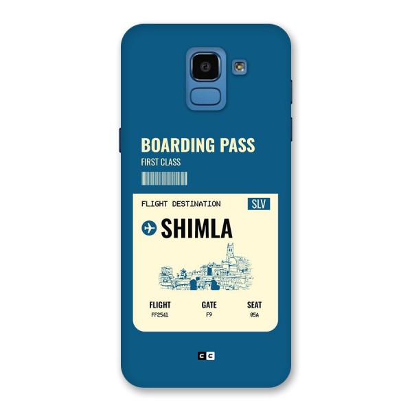 Shimla Boarding Pass Back Case for Galaxy On6