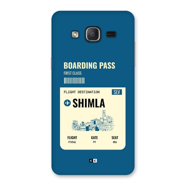 Shimla Boarding Pass Back Case for Galaxy On7 2015