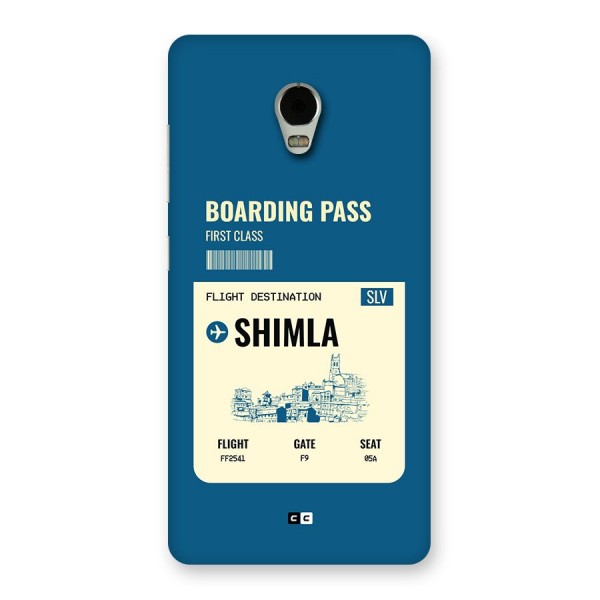Shimla Boarding Pass Back Case for Lenovo Vibe P1