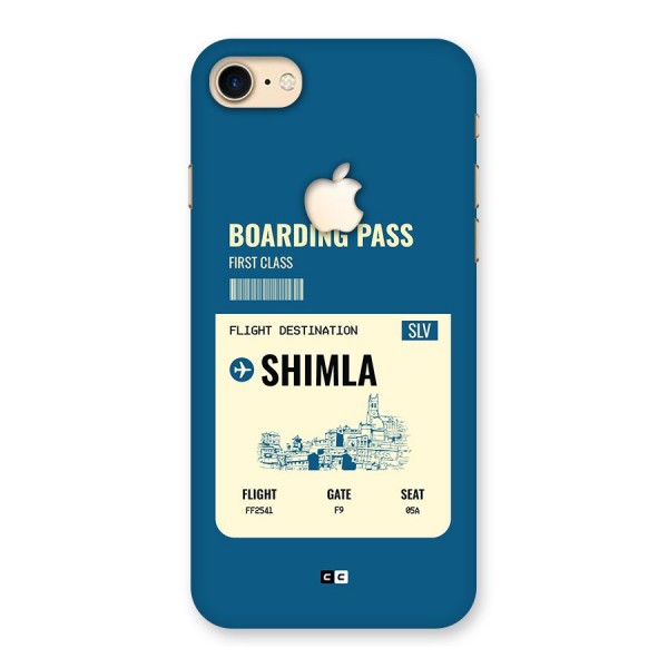 Shimla Boarding Pass Back Case for iPhone 7 Apple Cut