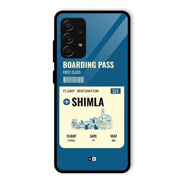 Shimla Boarding Pass Glass Back Case for Galaxy A53 5G