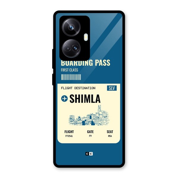 Shimla Boarding Pass Glass Back Case for Realme 10 Pro Plus