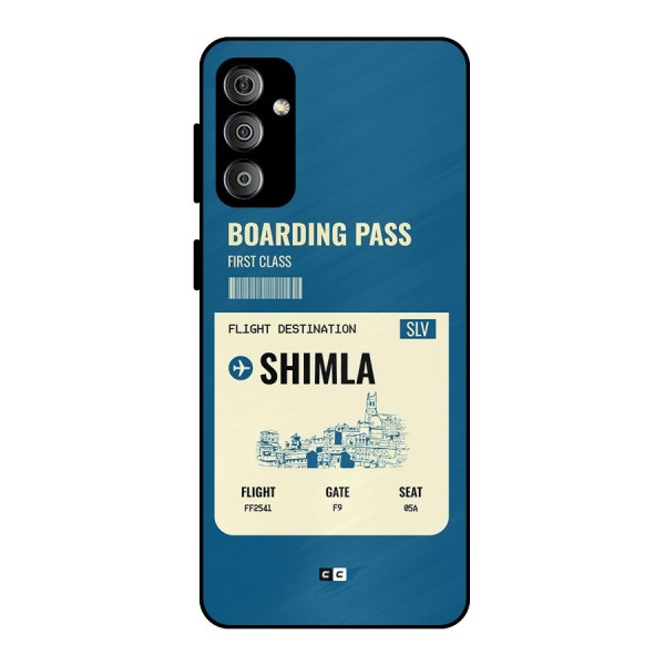 Shimla Boarding Pass Metal Back Case for Galaxy F23