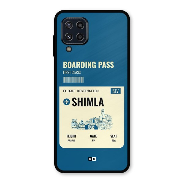 Shimla Boarding Pass Metal Back Case for Galaxy M32