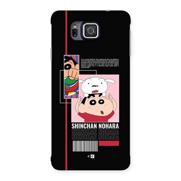 Shinchan Nohara Back Case for Galaxy Alpha