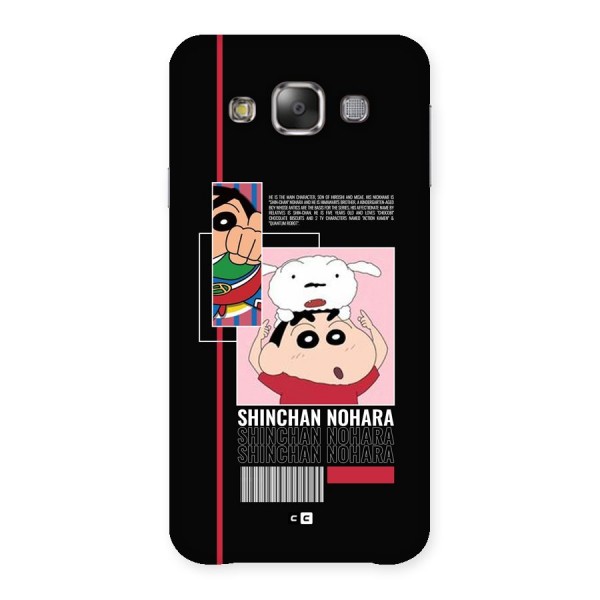 Shinchan Nohara Back Case for Galaxy E7