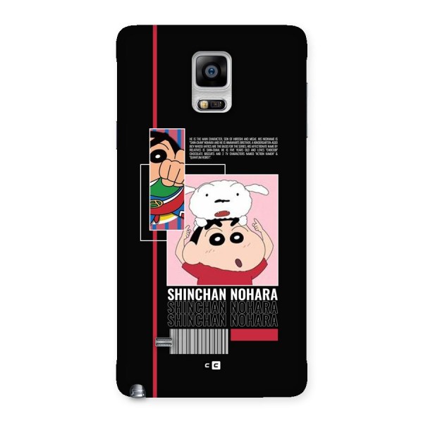 Shinchan Nohara Back Case for Galaxy Note 4