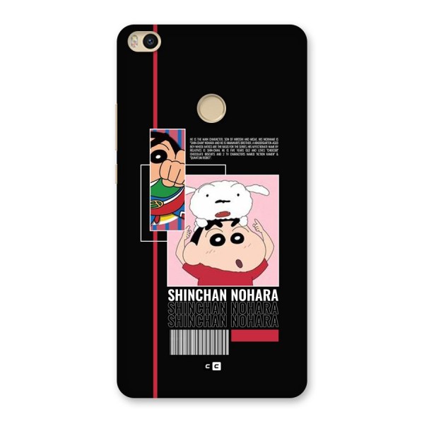 Shinchan Nohara Back Case for Mi Max 2