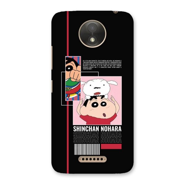 Shinchan Nohara Back Case for Moto C Plus