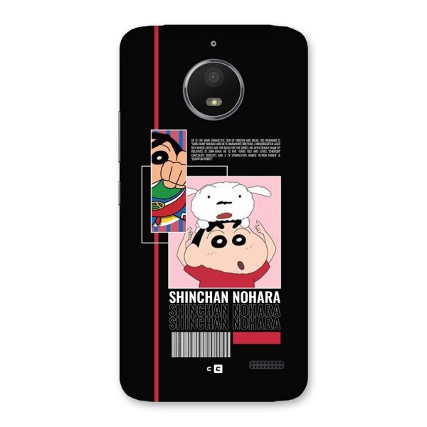 Shinchan Nohara Back Case for Moto E4